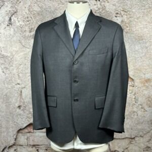 CHAPS RALPH LAUREN Mens 44R Gray Wool Cashmere‎ Blazer Sport Coat Suit Jacket